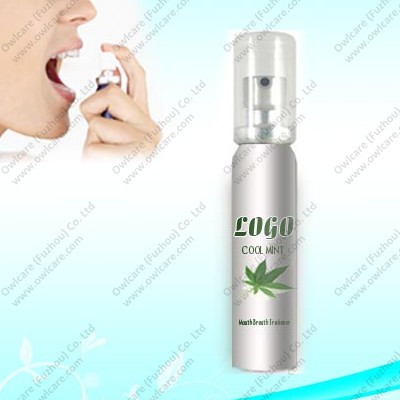Freshener Oral Spray in 20mL Aluminum Bottle